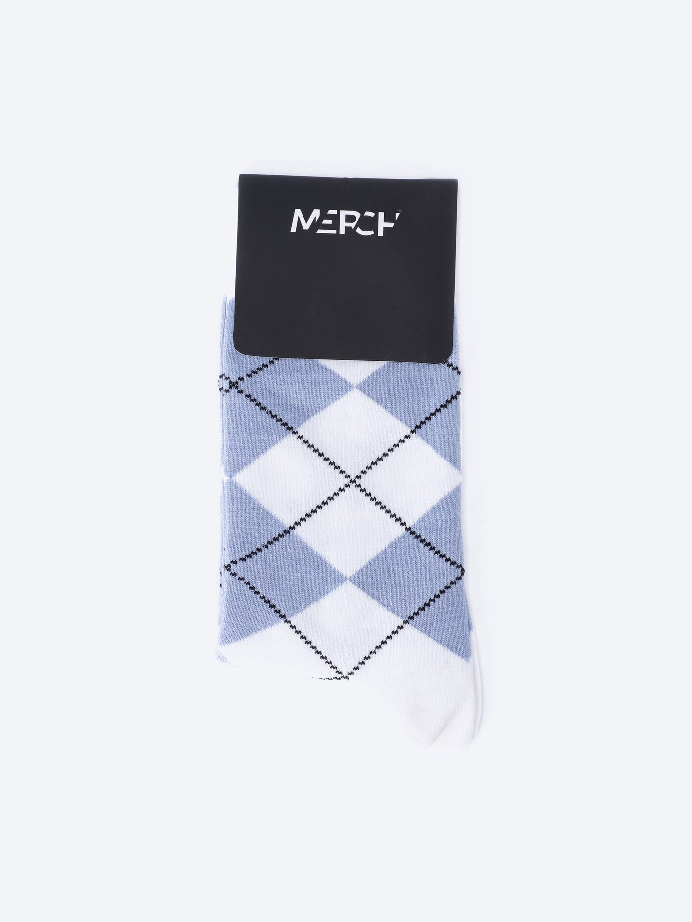 Merch Men's Diamond Pattern Long Socks