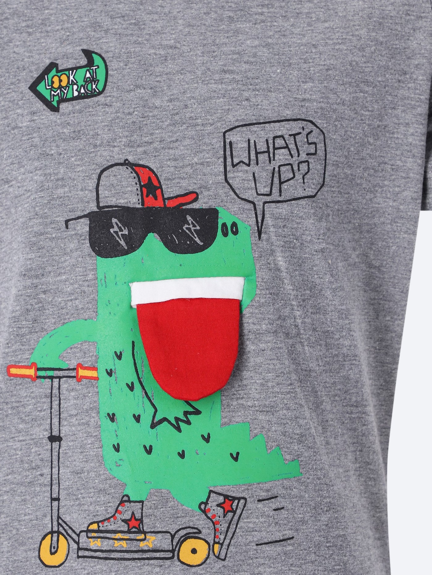 Merch Kids Boys Crocodile Print T-Shirt