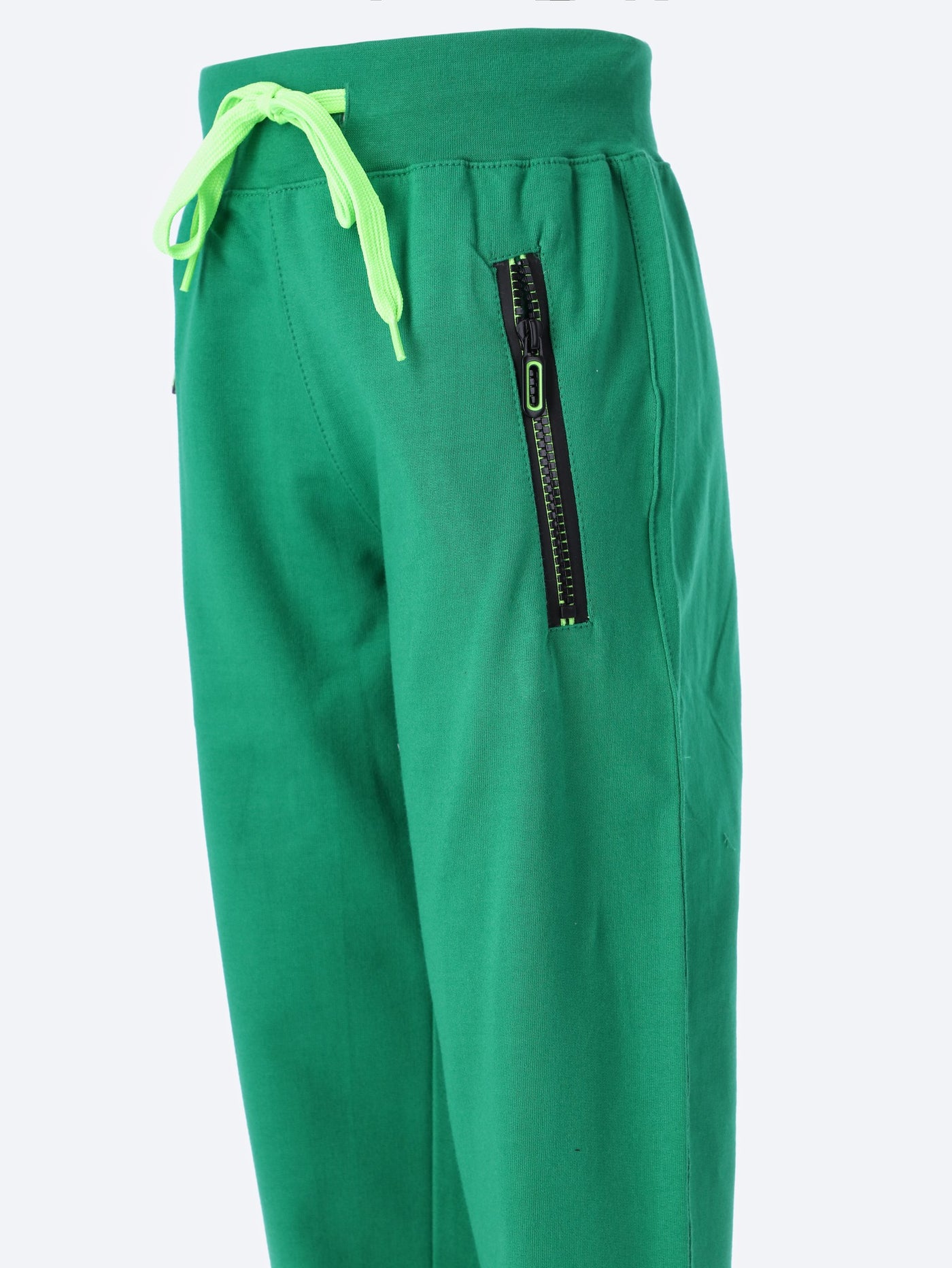 Merch Kids Boys Contrast Pocket Zippers Sweatpants