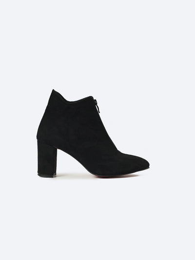 Ankle Boots - Pointed - Front Zip