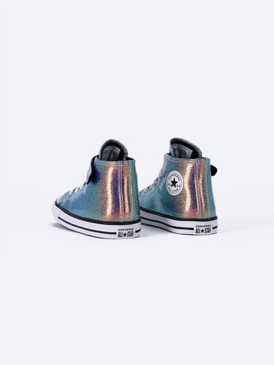 Converse Infants Girls Iridescent Glitter Easy-On Chuck Taylor All Star Sneaker Shoes