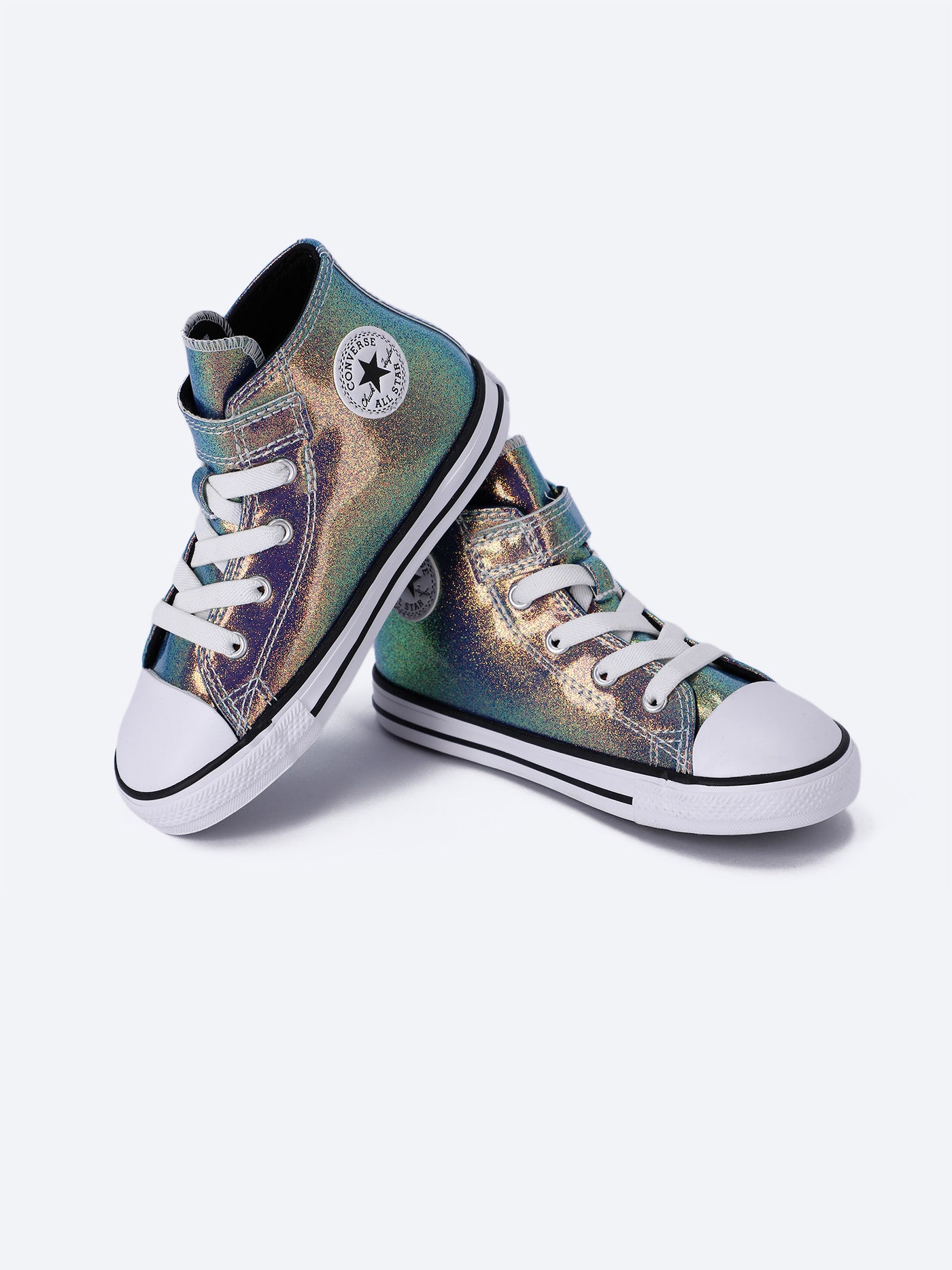 Converse Infants Girls Iridescent Glitter Easy-On Chuck Taylor All Star Sneaker Shoes