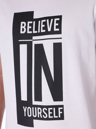 Believe In Yourself Front Print T-Shirt