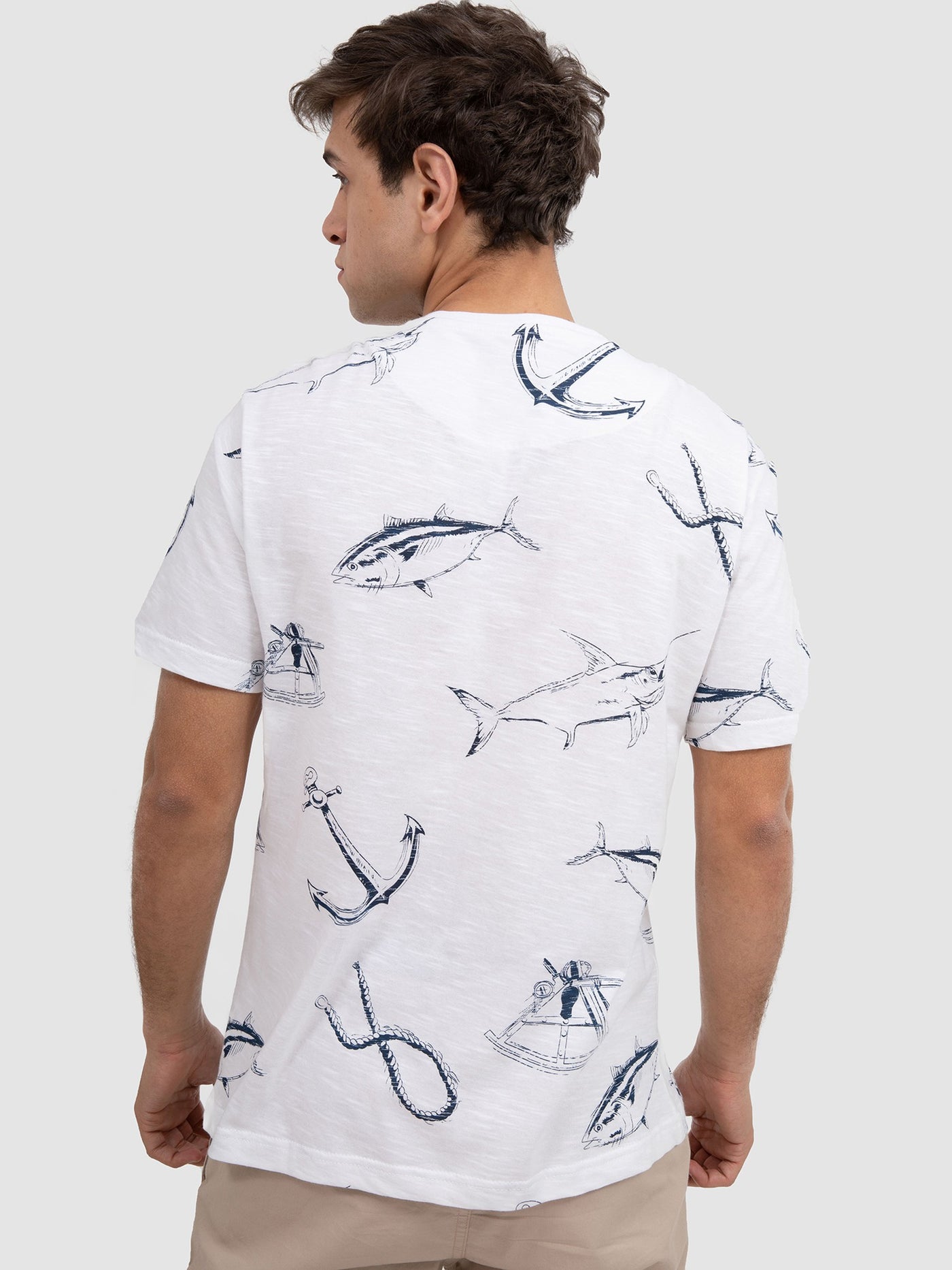Premoda Mens All-Over Print Fishing Tools T-Shirt