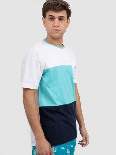 Premoda Mens Color-Block T-Shirt