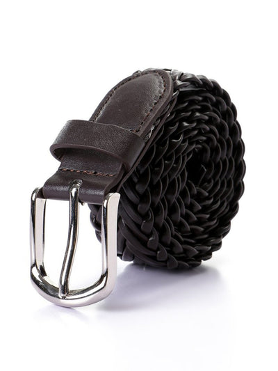 Premoda Mens Braided Leather Belt