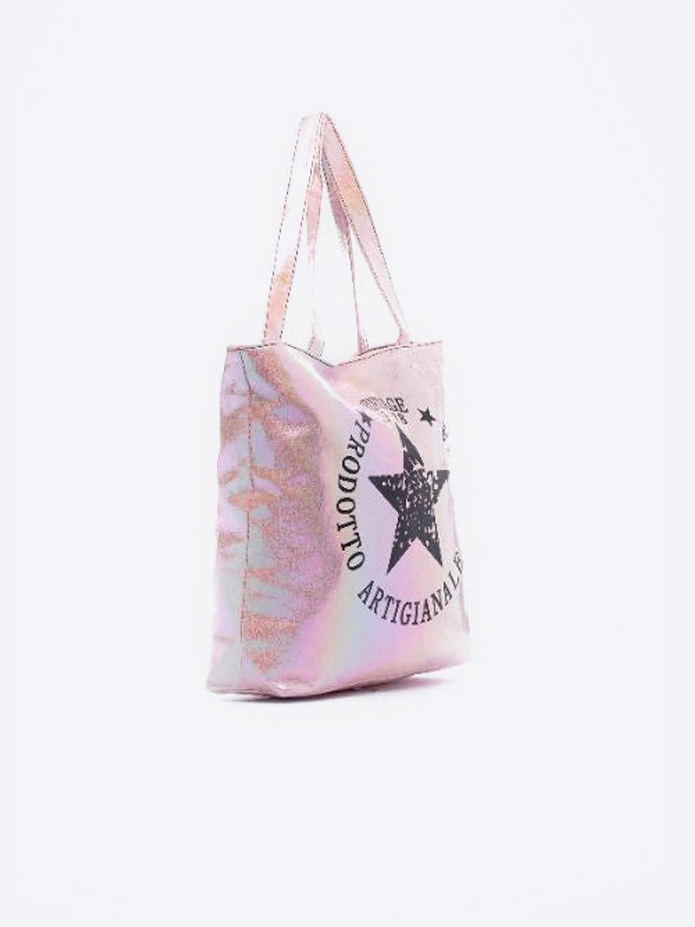 premoda Womens Iridescent Printed Tote Bag