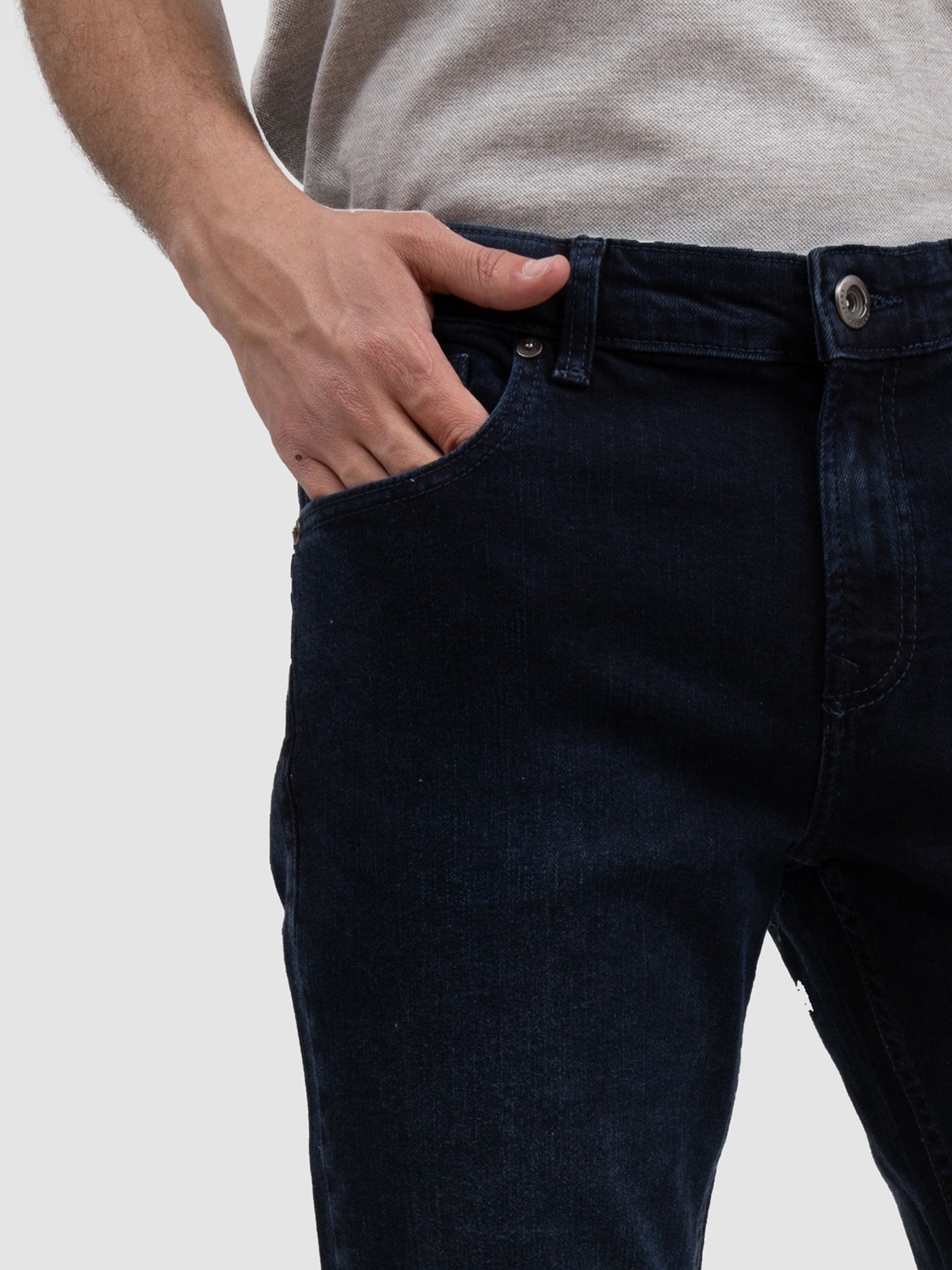 Premoda Mens Washed Effect Denim Pants