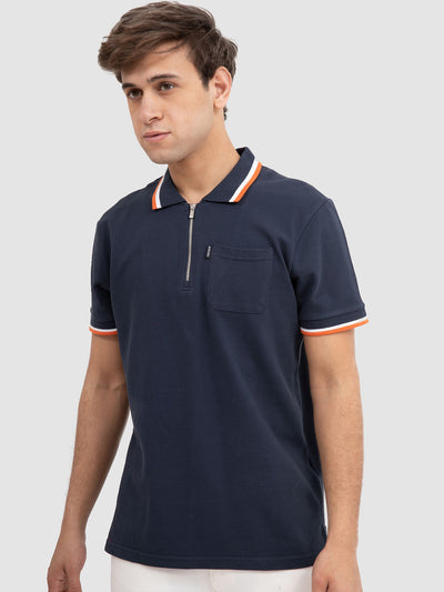 Premoda Mens Contrasting Trims Polo Shirt