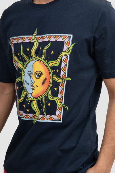 Premoda Mens Sun Front Print T-Shirt