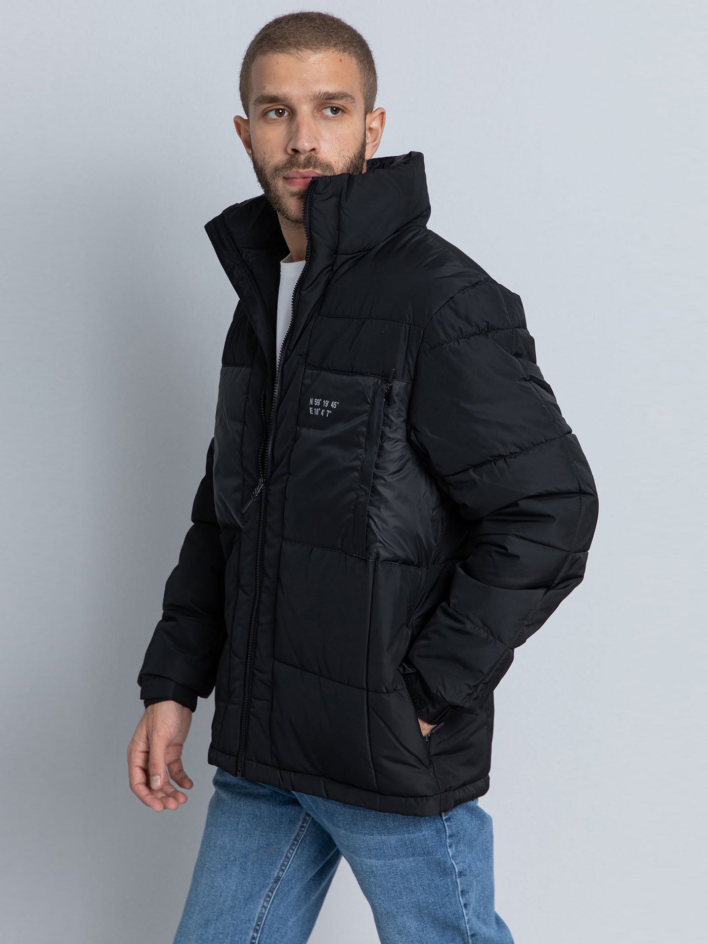 Premoda Mens Jacket Puffer Quilted