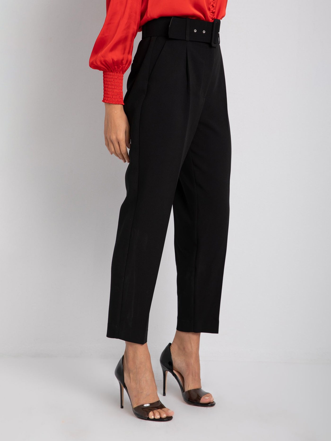 Belted Tapered Pants