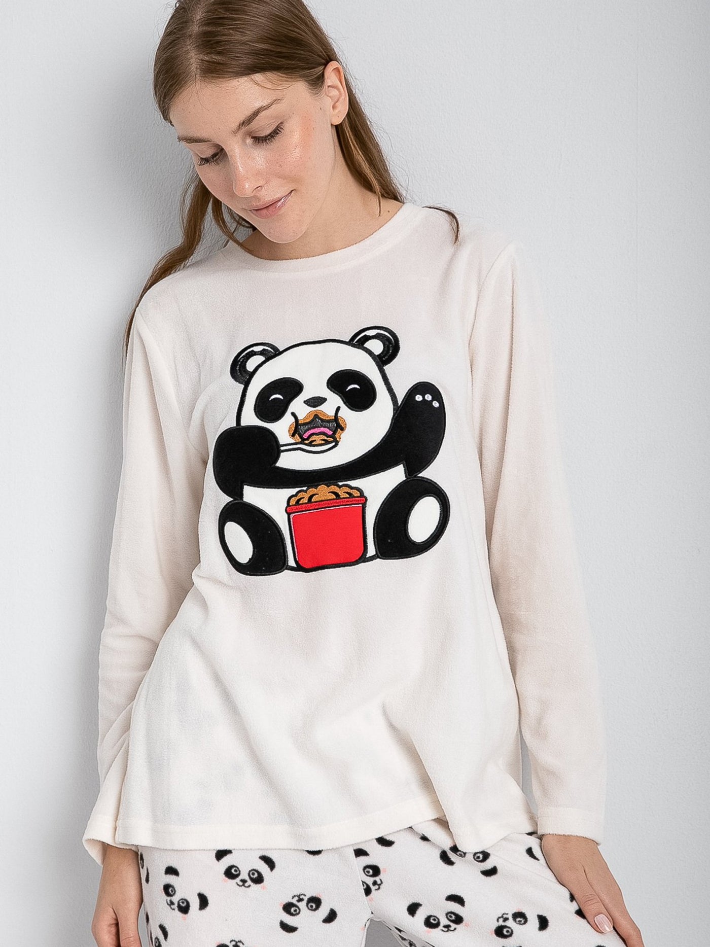 2-Piece Pajama Set - Panda Printed