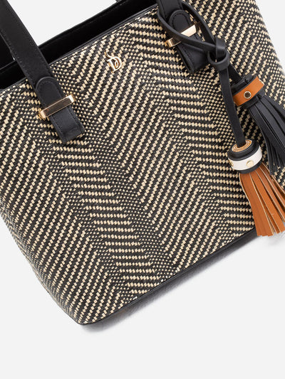 Top Handle Bag - Tassel Detail