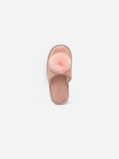 Home Slippers - Pompom Detail