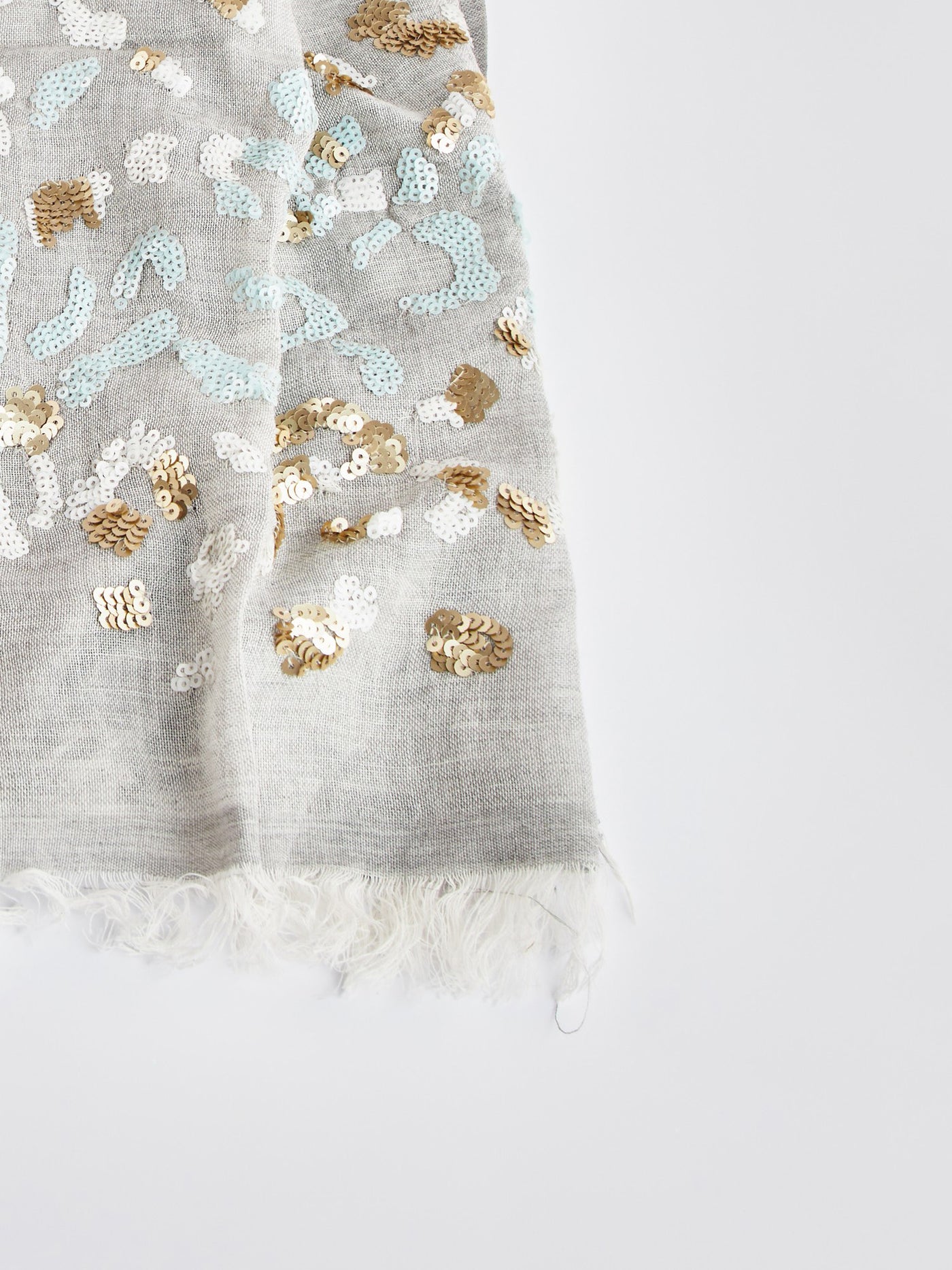 Scarf - Cotton - Sequined