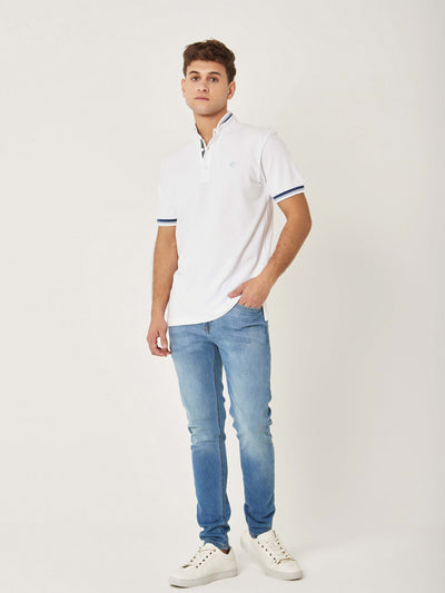 Polo Shirt - Buttoned Neck - Plain