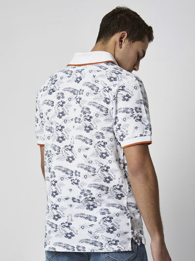 Polo Shirt - All-Over Print - Contrasting Trims