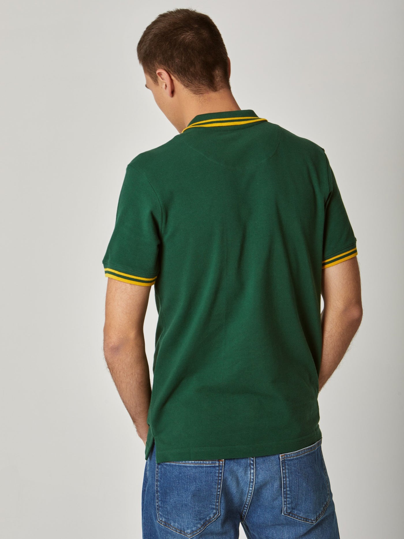 Polo Shirt - Chest Embroidery Design - Contrasting Trims