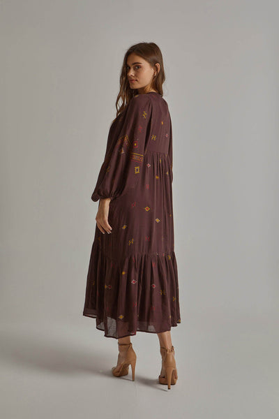 Dress - Chenille Embroidery - Maxi