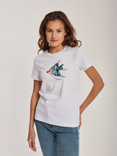 T-Shirt - Embroidered - Half Sleeves