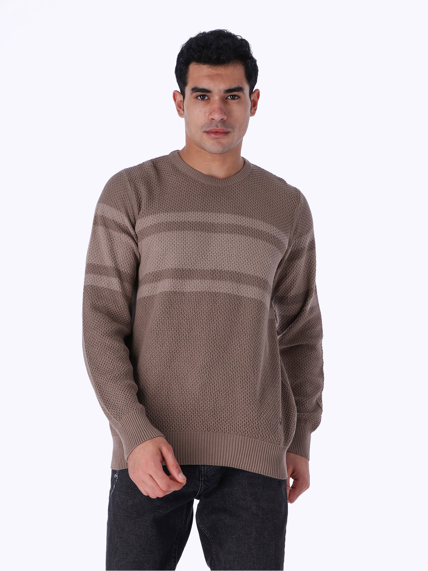 Daniel Hechter Men's Long Sleeve Striped Sweater