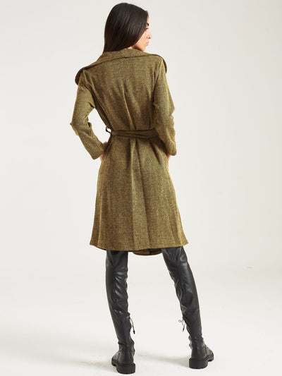 Belted Coat - Textured