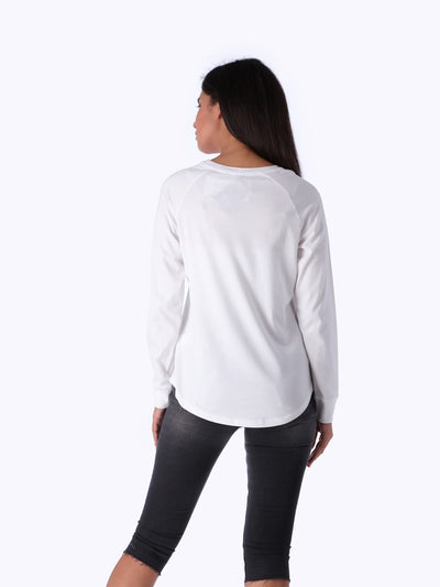 OR Women's Long Raglan Sleeve Front Print T-Shirt