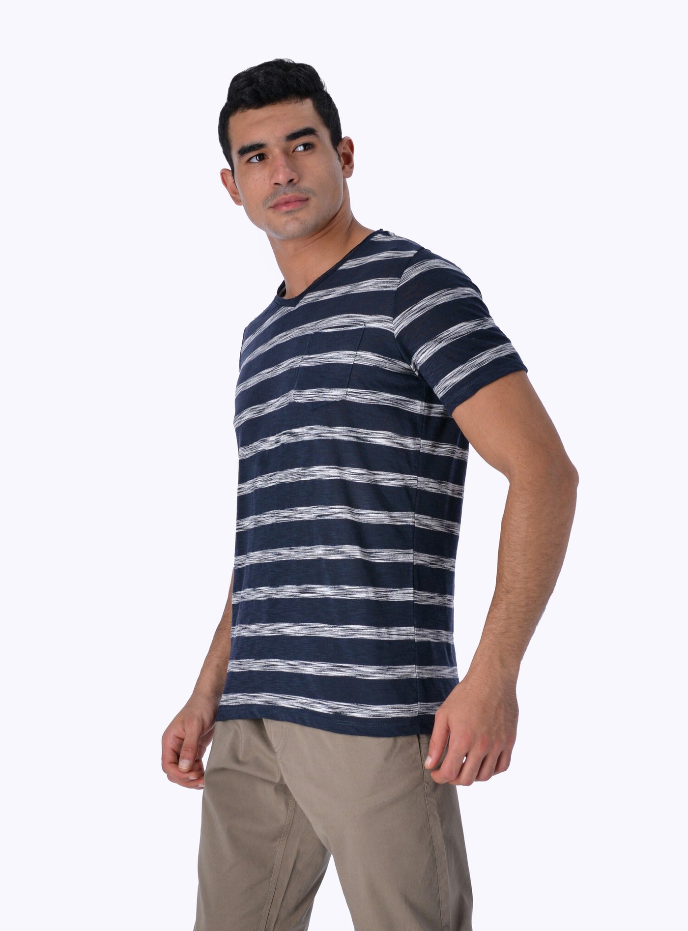 OR Men's Striped V-Neck T-Shirt