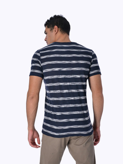 OR Men's Striped V-Neck T-Shirt