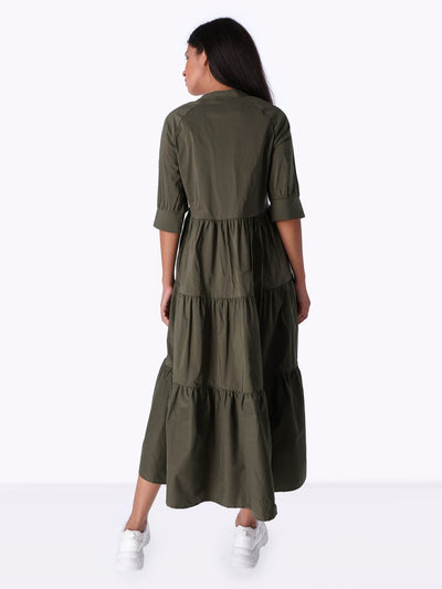 OR Women's Tiered 3/4 Sleeve Dress