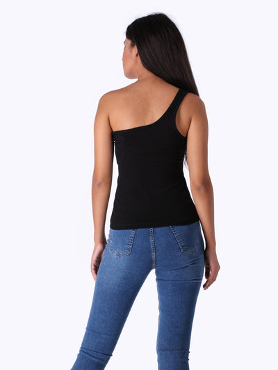OR Women's One Shoulder Ribbed Top