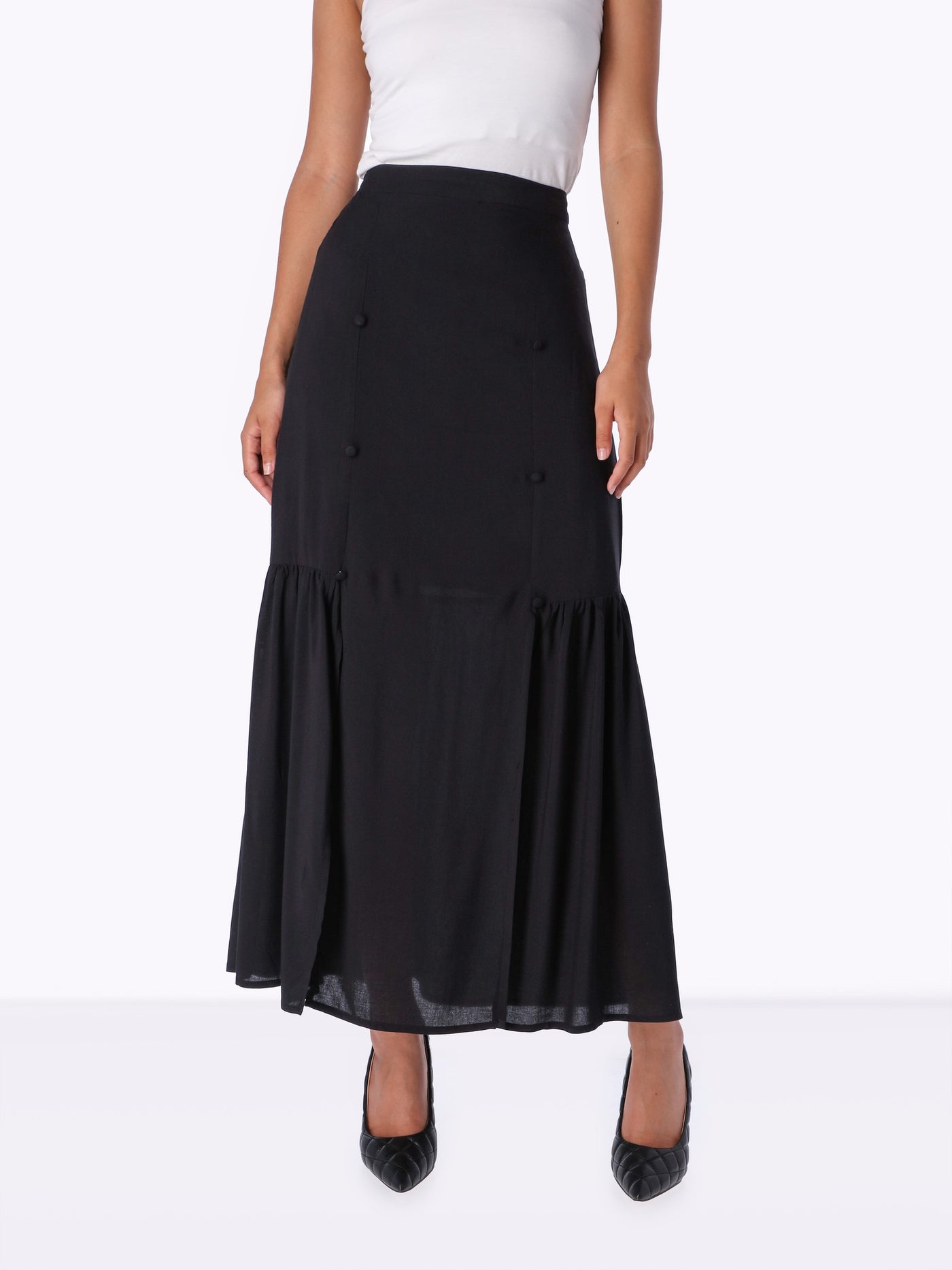 OR Women's Button Detail Maxi Skirt
