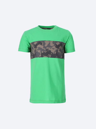 Ozone Kids Boys Camouflage Printed T-Shirt