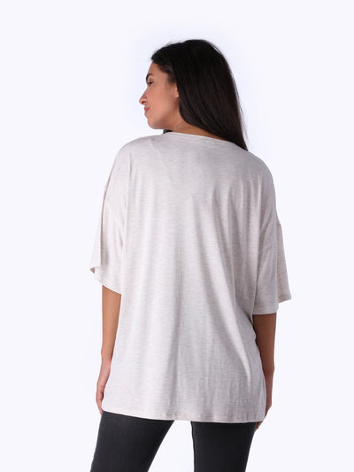 OR Women's Front Print Oversized T-Shirt