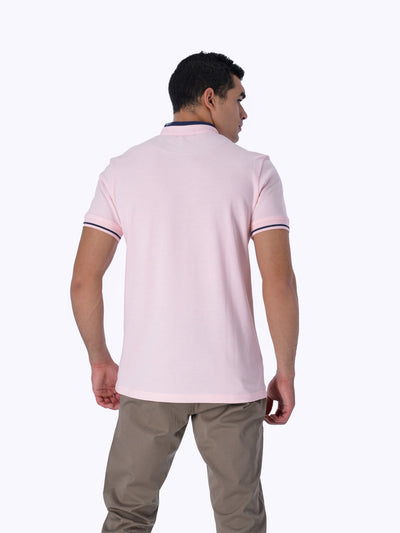 OR Men's Contrast Trim Mandarin Collar T-Shirt