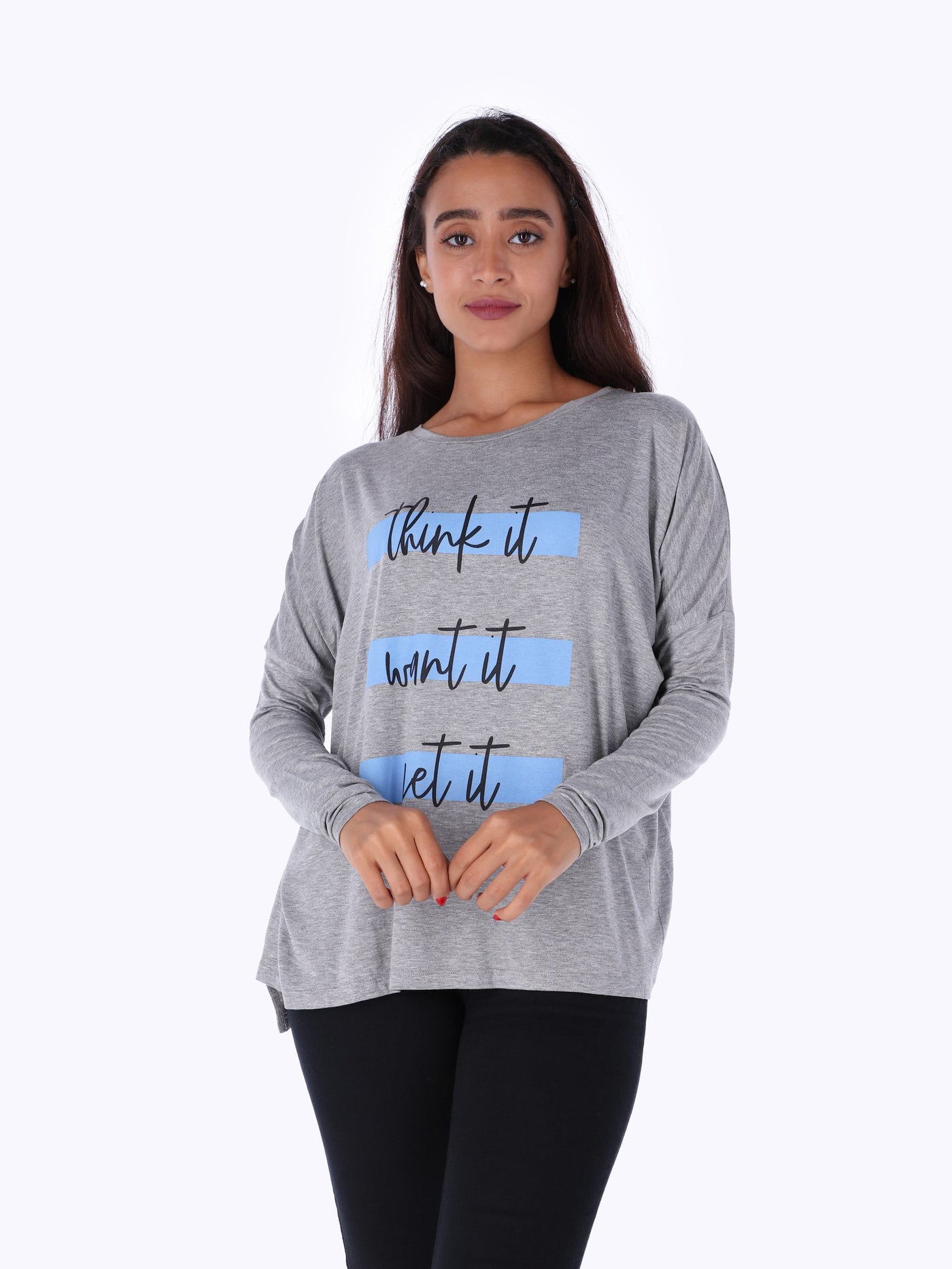 Printed Sweatshirt - Heather Pattern