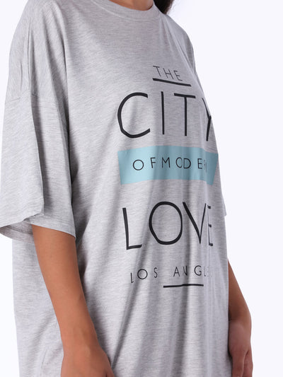 OR Women's Oversized Front Print T-Shirt