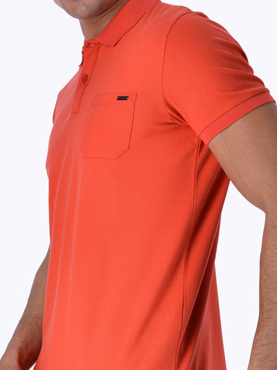 Daniel Hechter Men's Front Pocket Polo Shirt