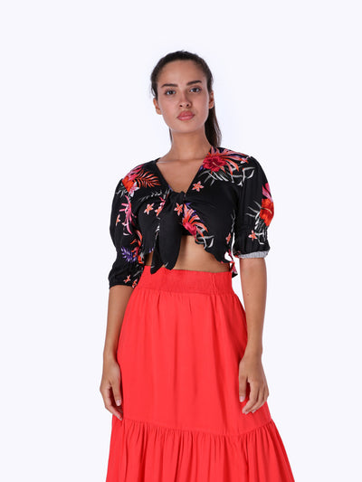 OR Women's Tropical Puff Sleeves Top