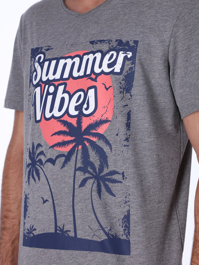 Summer Vibes Heathered T-Shirt