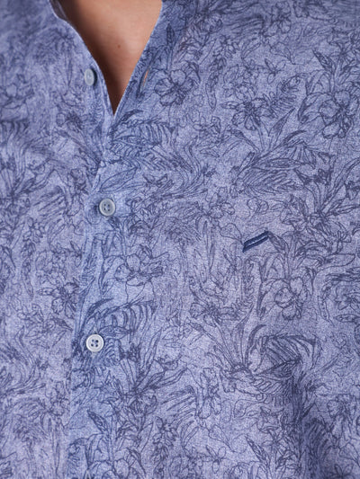 Daniel Hechter Men's All-Over Floral Print Shirt