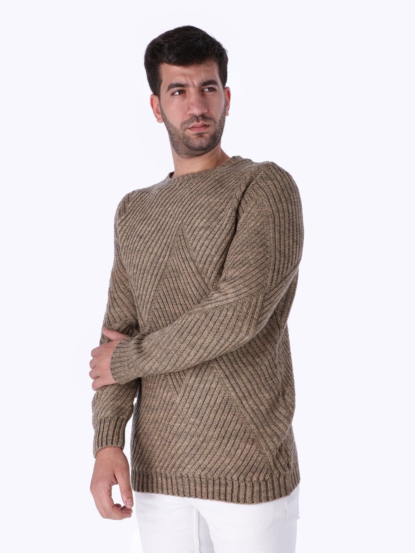 OR Mens Patterned Crew Neck Sweater