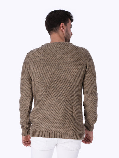 OR Mens Patterned Crew Neck Sweater
