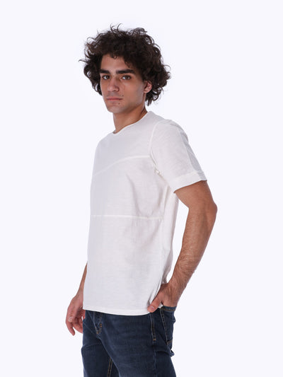 Plain T-Shirt with Panels