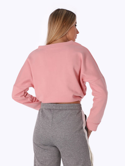 Sweatshirt - Printed - Cinched Hem
