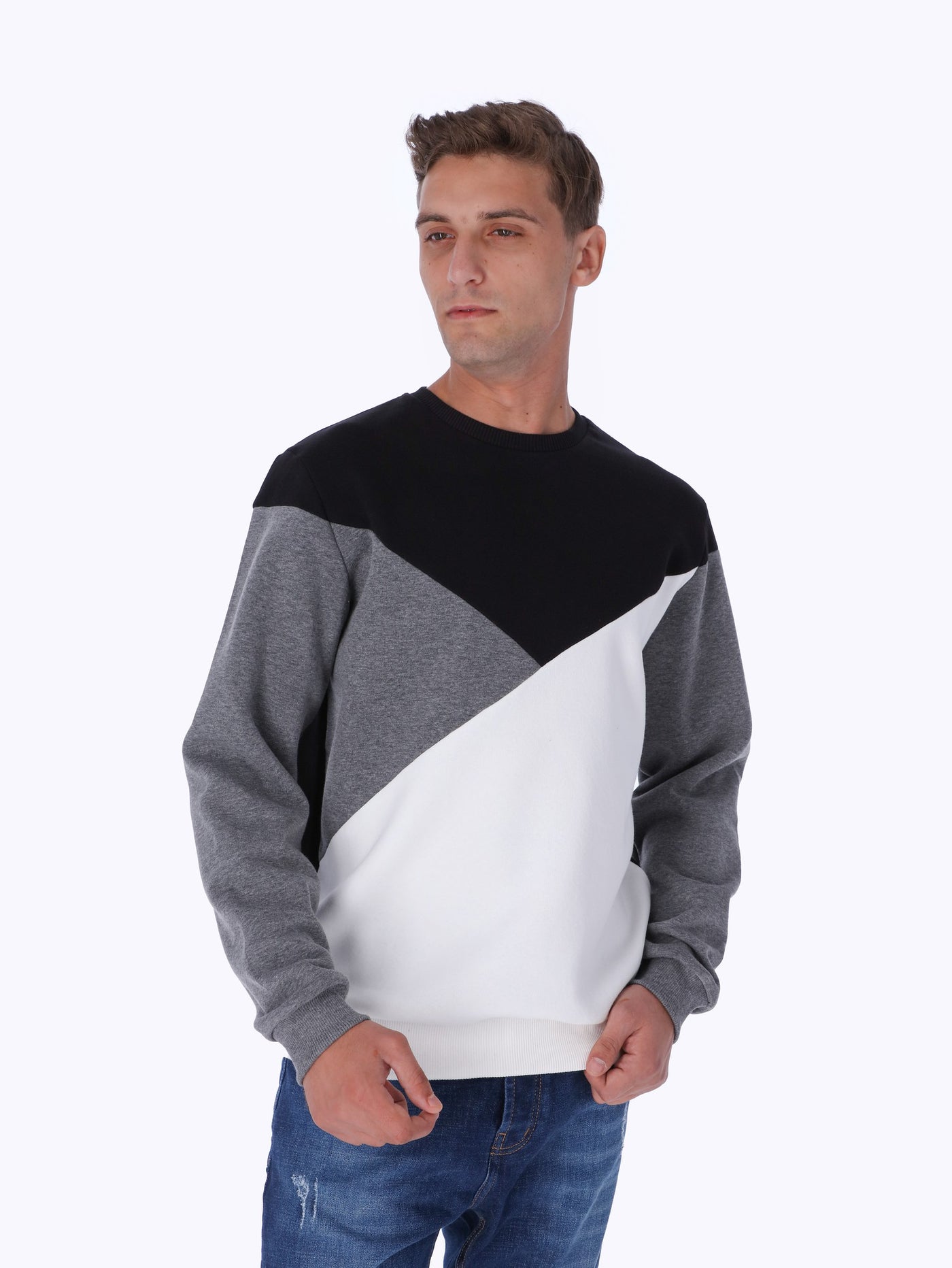 OR Men's Color Block Panel Sweatshirt