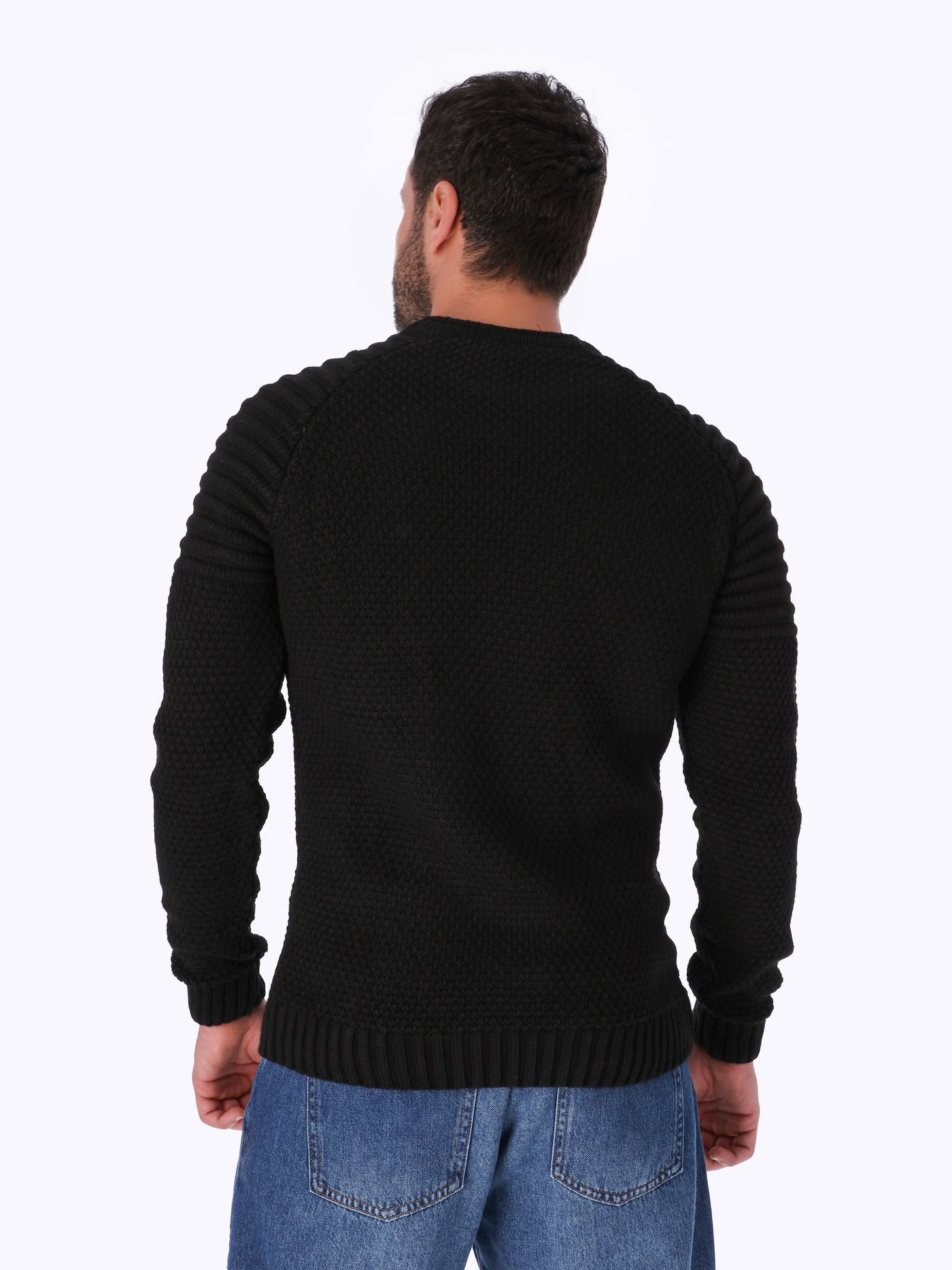OR Men's Textured Ribbed Shoulder Sweater