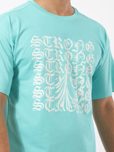 T-Shirt - Letters Printed - Half Sleeves