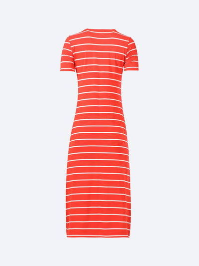 Dress - Striped - Short Sleeves